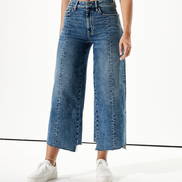 American Eagle Outfitters Denim - NWT American Eagle Wide Leg Crop Jean Asymmetrical